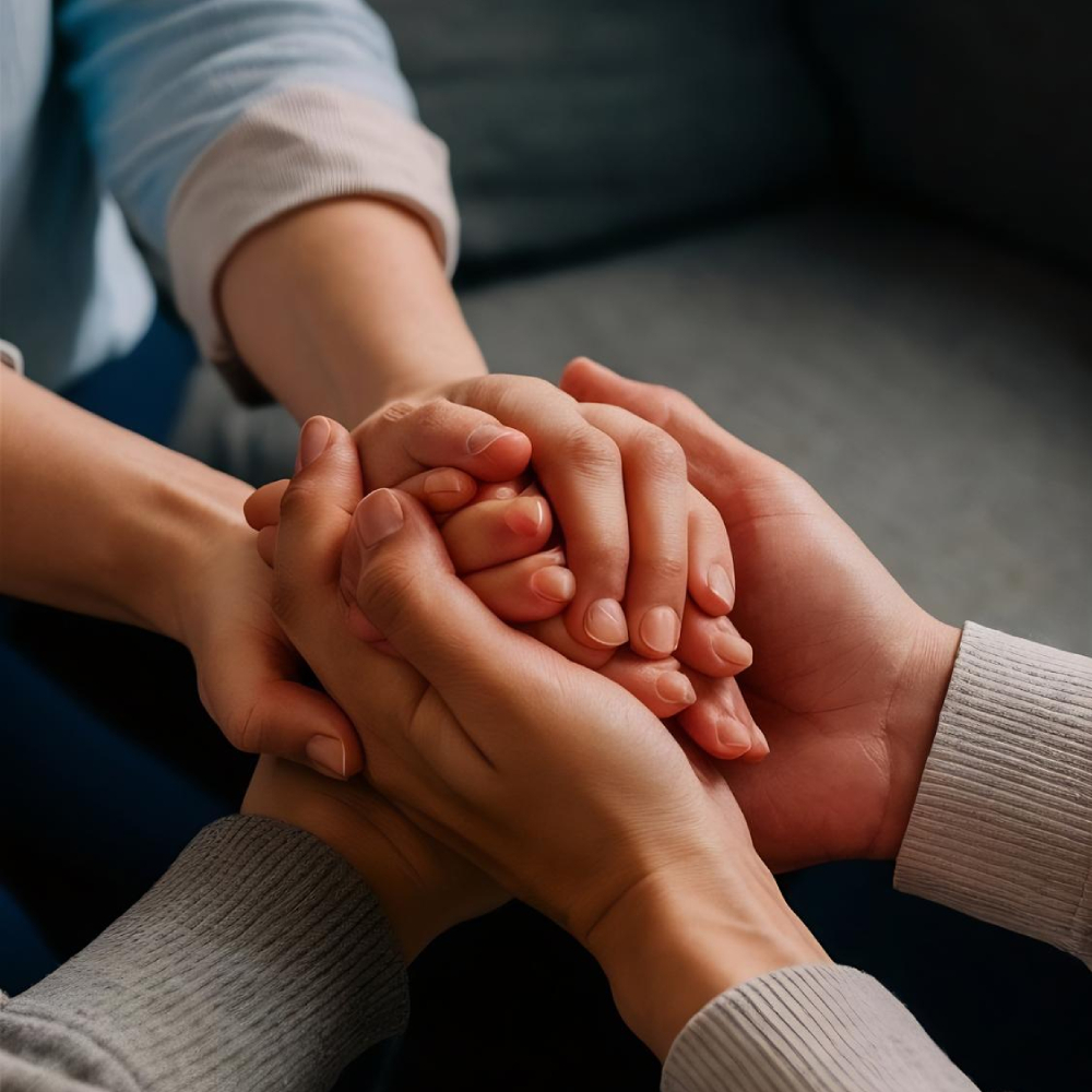 People support and holding hands with care for trust , empathy People support and holding hands with care for trust , empathy
